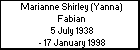 Marianne Shirley (Yanna) Fabian
