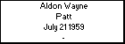 Aldon Wayne Patt
