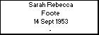 Sarah Rebecca Foote