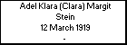 Adel Klara (Clara) Margit Stein